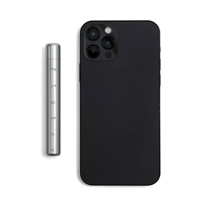 Flutes next to a smartphone